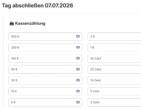 Nachtabschluss